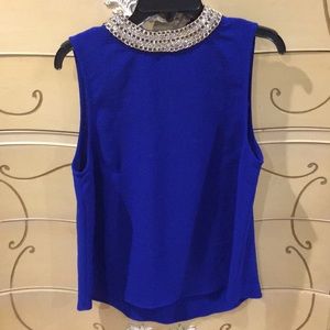 Sleeveless sparkle blouse